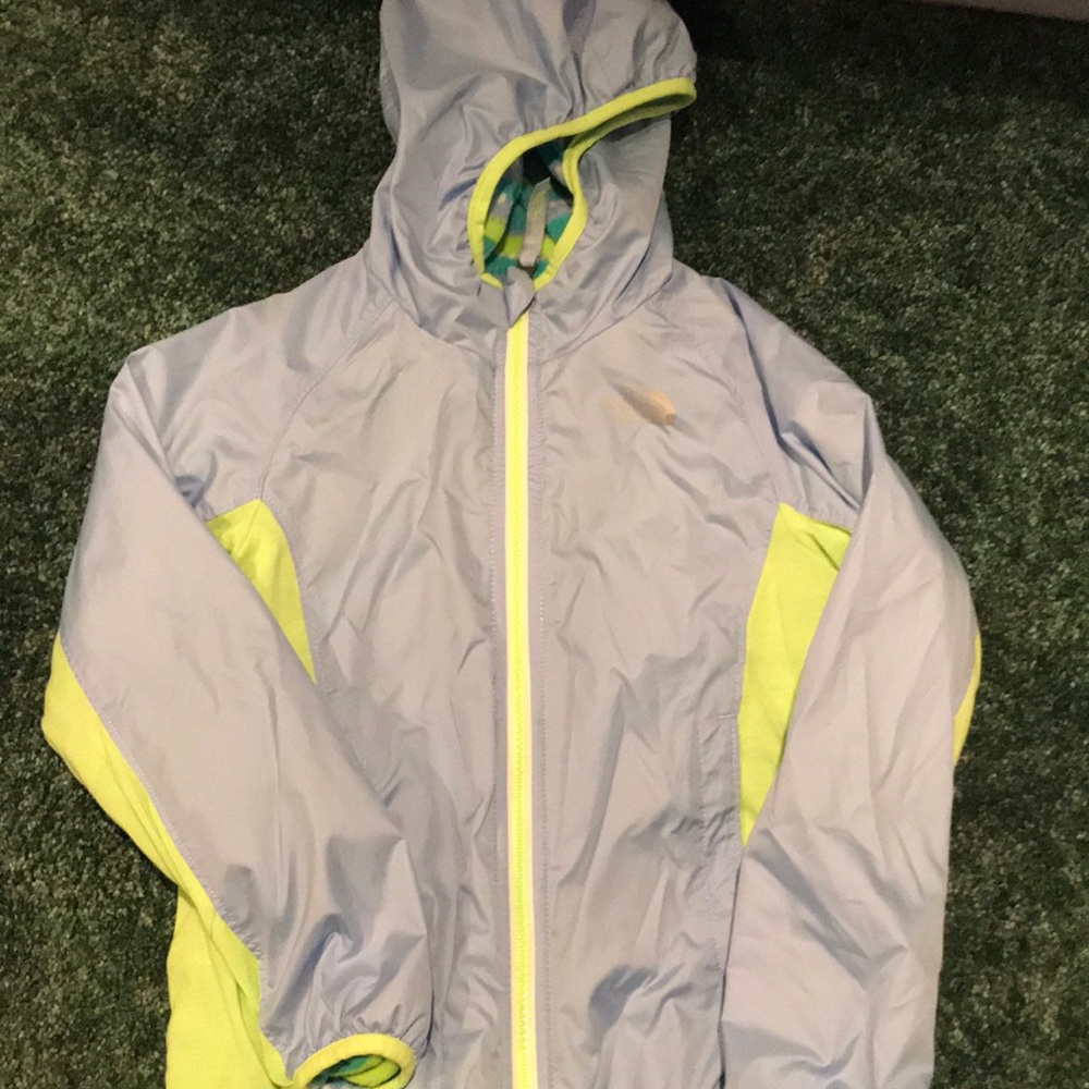 Girls north face reversible jacket size 6